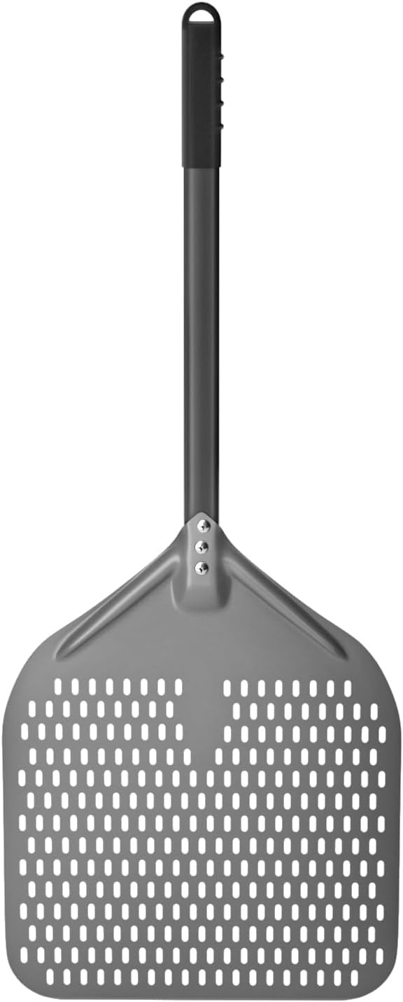 G.a HOMEFAVOR 14" x 17" Perforated Pizza Peel 35 Inch overall, Rectangular by GaHOMEFAVOR