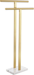 KOKOSIRI Standing Towel Rack for Bathroom Floor 2-Tier Towel Holder Free Stand by KOKOSIRI