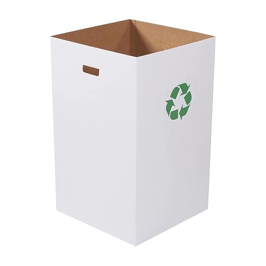 Box USA 40 Gallon 18" L x 18" W x 30" H 10-Pack Cardboard Trash Cans and by BOXUSA