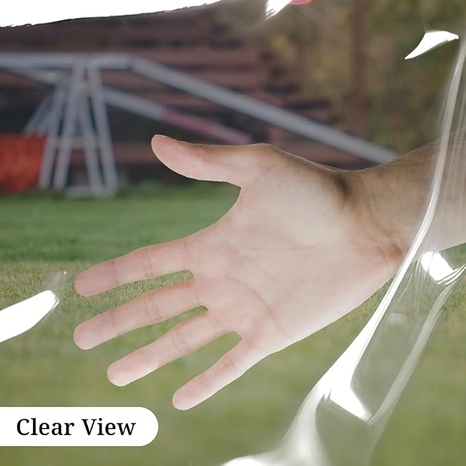 Covers & all Clear Tarp Heavy Duty Waterproof, 20mil Clear Tarp - Image 5