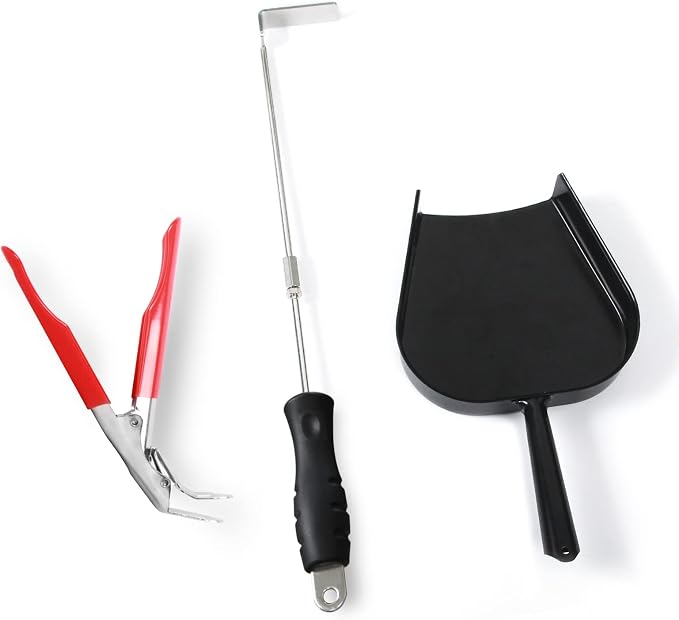 OLAMO Ash Tool Set for Big Green Color Egg, Kamado Grill Cleaning Tools Ash by OLAMO