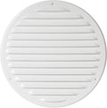 Repa Market 8 Inch Round Air Vent Cover/White Galvanized Steel Louvered Grill by RepaMarket
