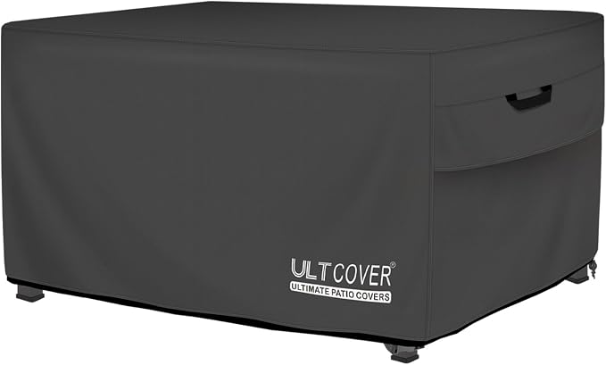 ULTCOVER Rectangular Gas Fire Pit Table Cover 45x24 inch Waterproof Heavy Duty by ULTCOVER