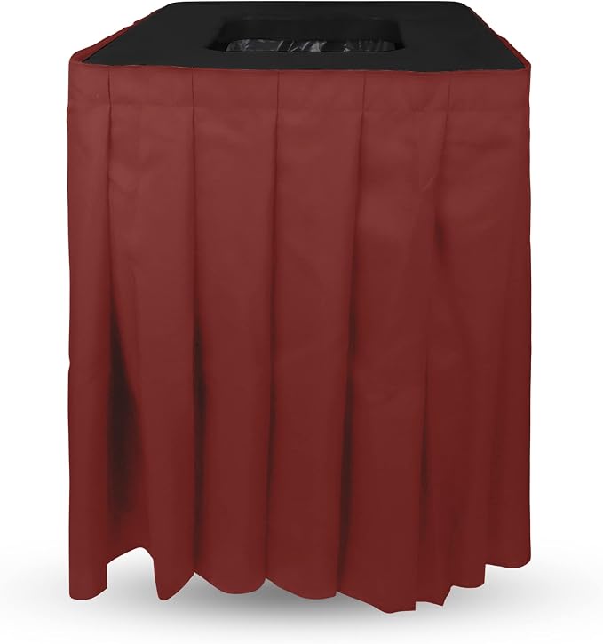 Square Black Trash Can Topper Cover by CHEFQ