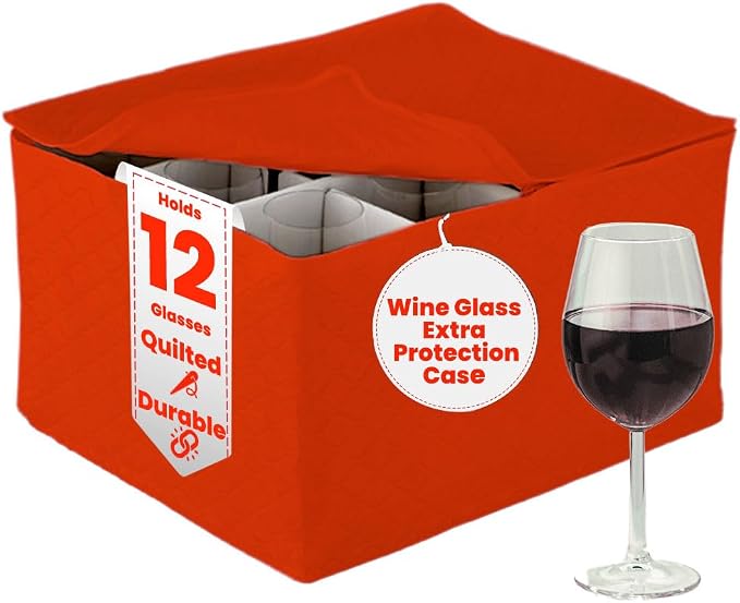 LAMINET Quilted Stemware Storage Case by LAMINET