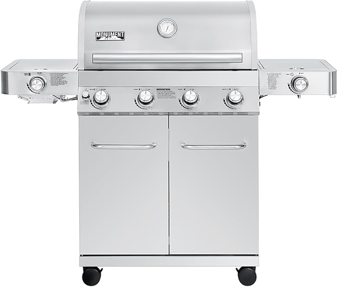 Monument Grills 4+2 Burner 72, 000 BTUs Propane Gas Grill 700 sq.in. Stainless by MonumentGrills