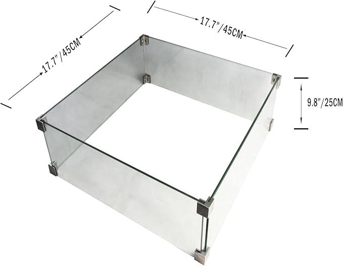 All Fire Table Pit Wind Screens and Stainless Steel Buner Lid from ELEMENTI | - Image 2