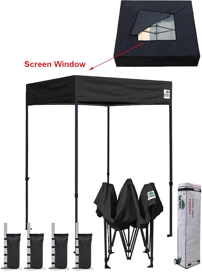 Eurmax USA Printed 5x5 Flat Top Pop Up Canopy Tent Commercial Instant Canopies - Image 3