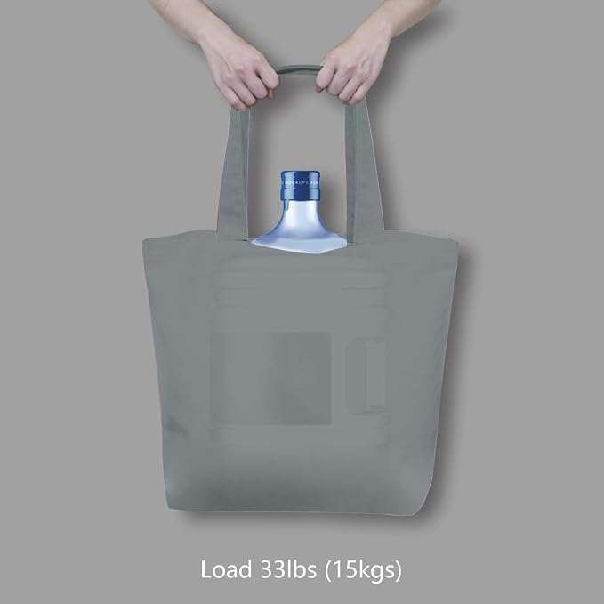 TOPDesign 3-Pack Super Strong Large 12oz Cotton Canvas Tote Bags, Reusable - Image 6