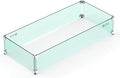 Skyflame 36" X 16" Rectangular Fire Pit Glass Wind Guard Replacement by Skyflame