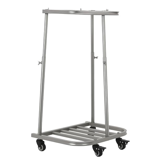 4-Wheel Trash Bag Holder, Outdoor Metal Leaf Bag Holder Stand, Garbage Bag by Unknown