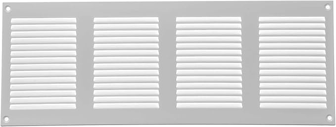 Repa Market 5-Pack Air Vent Cover 16x6 Inch White Galvanized Steel Louvered - Image 9