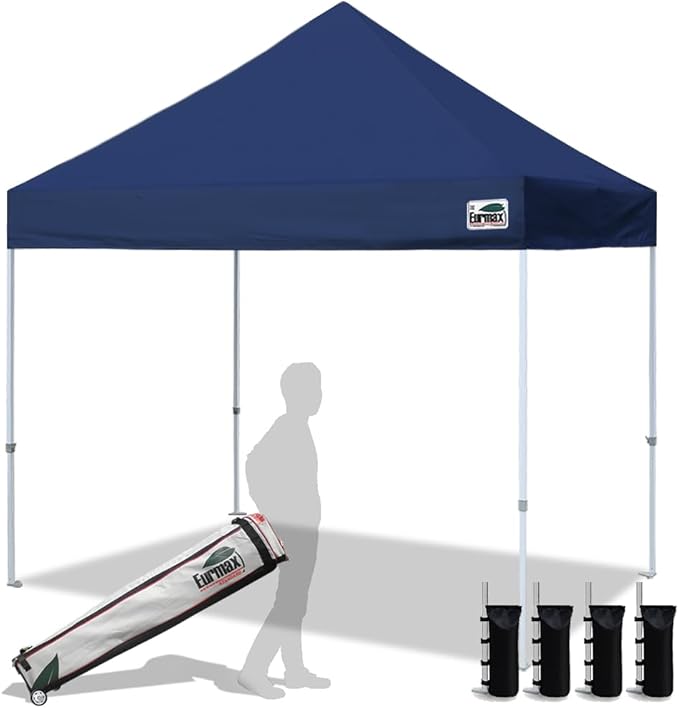 Eurmax USA 8'x8' Pop Up Canopy Tent Commercial Instant Canopies by Eurmax