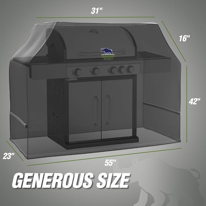 RUGGED RHINO 55 Inch Heavy Duty Grill Cover - Image 6