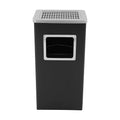 Trash Can with Lid Outdoor Indoor Stainless Steel Commercial Garbage Bin Waste by banborba