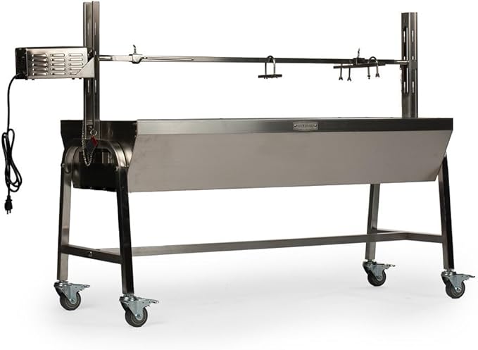 Ash & Ember 25W Stainless Steel BBQ Rotisserie Grill, 4 RPM Rotation Speed by TitanGreatOutdoors