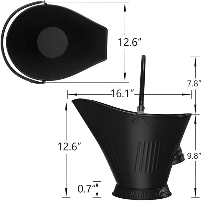 AMAGABELI GARDEN & HOME XXL 5-Gallon Ash Bucket - Image 2