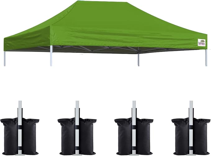 Eurmax USA Pop Up Canopy Top Gazebo Tent Cover Replacement Top Only, Bonus 4PC by Eurmax