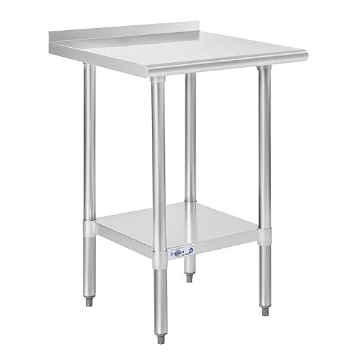 Profeeshaw Stainless Steel Prep Table NSF Commercial Work Table by Profeeshaw