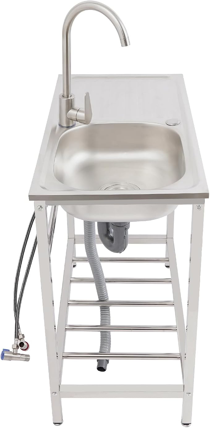 Outdoor Utility Sink, Freestanding Kitchen Sink - Image 6