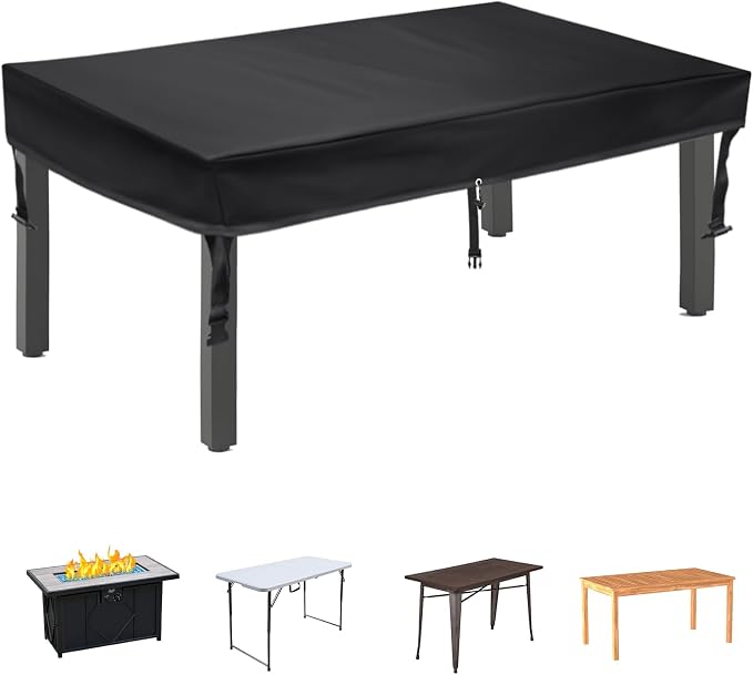 TOHONFOO Patio Coffee Table Cover by TOHONFOO