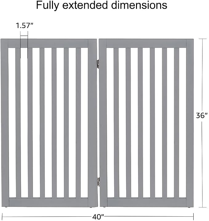 unipaws 36”H Free Standing Pet Gate - Image 5
