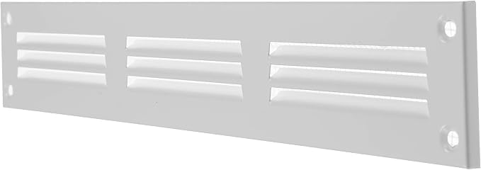 Repa Market 12x2 Inch Air Vent Cover/White Galvanized Steel Louvered Grill Cover - Image 7