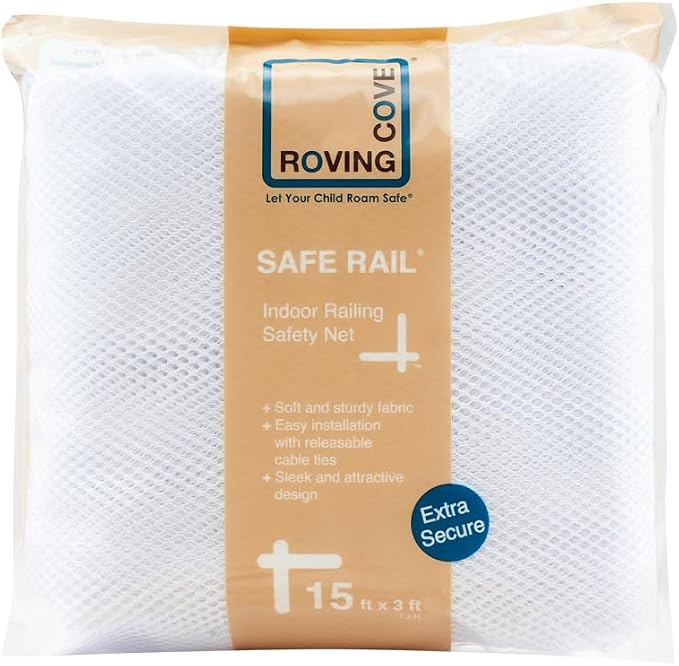 Roving Cove Stair Banister Guard 15ft x 3ft, Railing Safety Net - Image 7