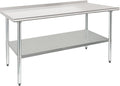 HARDURA Stainless Steel Prep & Work Table 30 x 60 Inches NSF Heavy Duty by HARDURA