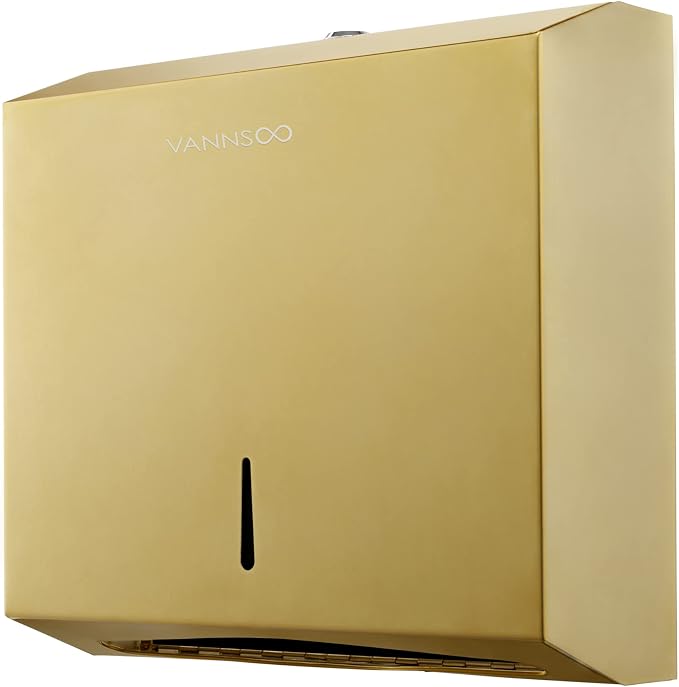 Commercial Paper Towel Dispenser Wall Mount, Tri-fold/Multi-fold/C-Fold by VANNSOO