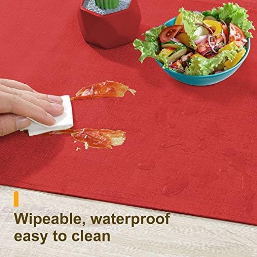 Waterproof Wipeable Table Runner, Farmhouse Dresser Runner, Rustic - Image 5