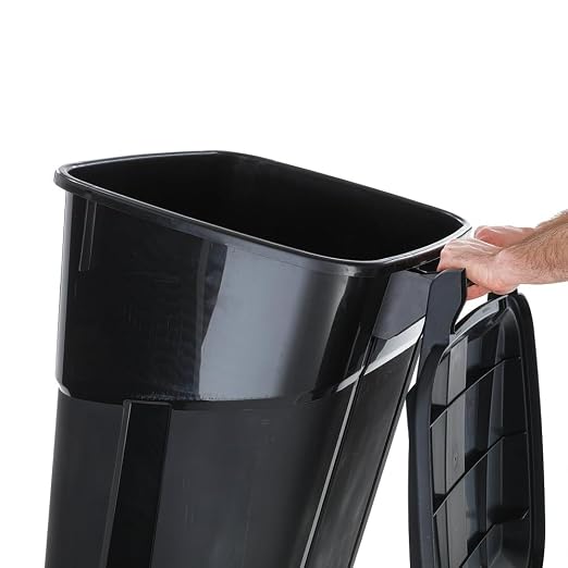 32 Gallon Heavy Duty Wheeled Plastic Garbage Can - Image 5