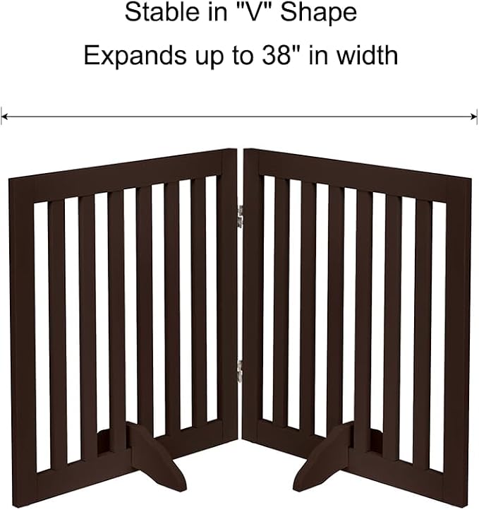 unipaws 24”H Free Standing Pet Gate - Image 6