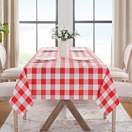 Softalker Gingham Checkered Tablecloth Rectangle - Image 8