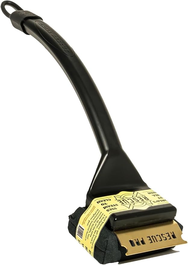 Grill Brush with Replaceable Steam Cleaning Head, Bristle-Free, Polypropylene