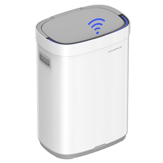 SONGMICS Kitchen Trash Can, 17.2-Gallon Motion Sensor Garbage Can, Stainless by SONGMICSbySONGMICSHOME