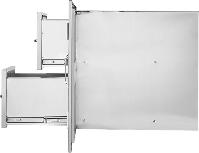 VEVOR Outdoor Kitchen Door Drawer Combo, 32.5" Wx21.7 Hx20.5 D, Access Door - Image 12