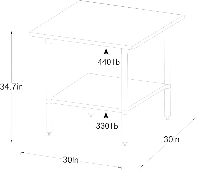 ROCKPOINT Stainless Steel Table - Image 3