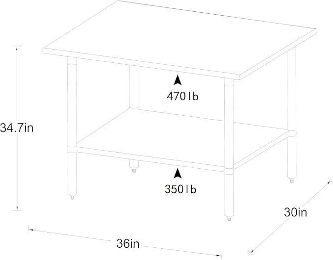 ROCKPOINT Stainless Steel Table - Image 3