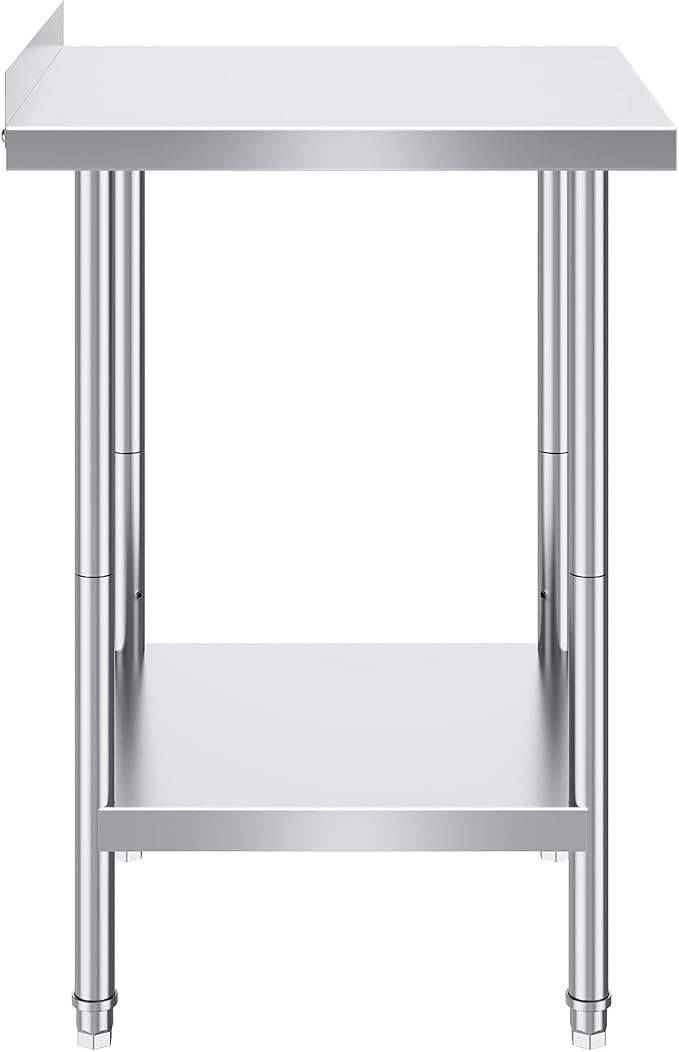 VEVOR 24 x 24 x 36 Inch Stainless Steel Work Table, Commercial Food Prep - Image 9