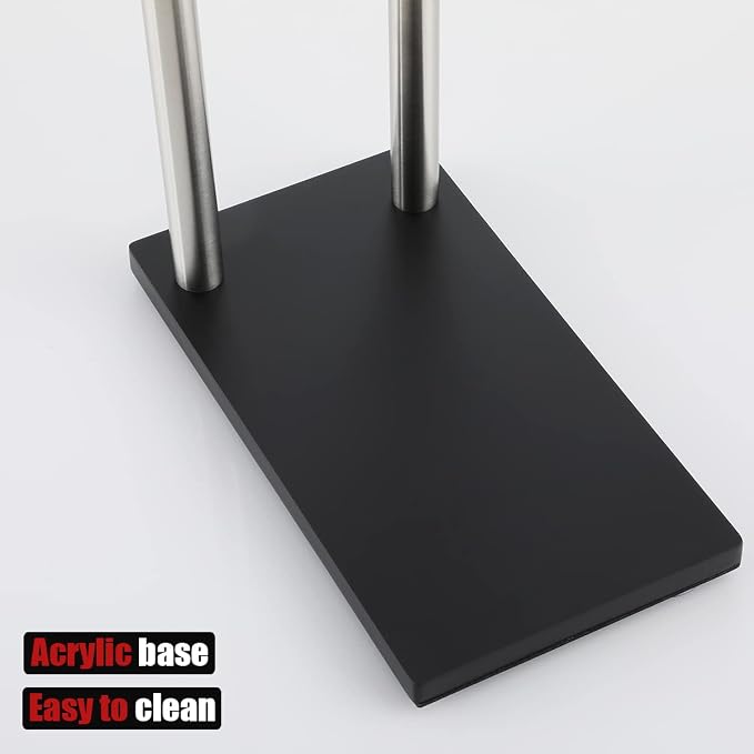 JQK Hand Towel Holder Stand Brushed, Modern Tree Rack Free Standing - Image 6