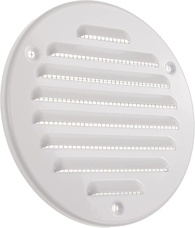 Vent Systems - 4 Inch Pack of 10 White Metal Round Soffit Air Vent Grille Cover - Image 7