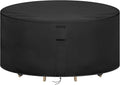 Round Patio Furniture Covers, Waterproof Round High Outdoor Table and Chair Set by Hiticover
