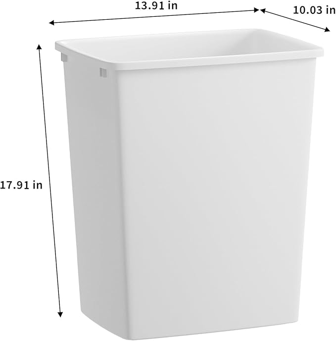 ROOMTEC 35QT Kitchen Trash Can, Sturdy and Lightweight Slim Trash Can, Trash - Image 5