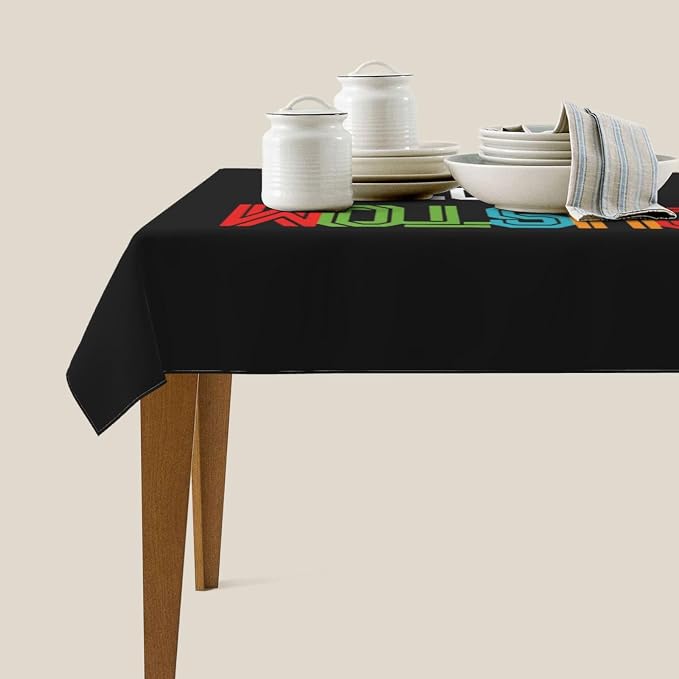 Custom Rectangle Table Cloth, Add Your Own Photo Logo Text, Personalized - Image 4