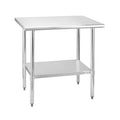 Hally Stainless Steel Table for Prep & Work 24 x 36 Inches, NSF Commercial by HallySinksTablesH