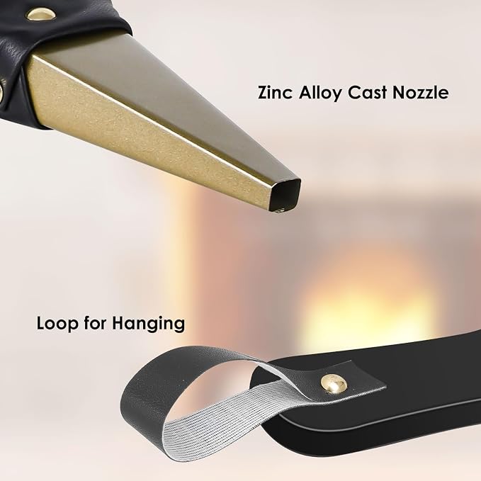 Gtongoko Fireplace Bellows Air Blower Cast Nozzle 14.8" x 5.6" - Image 4