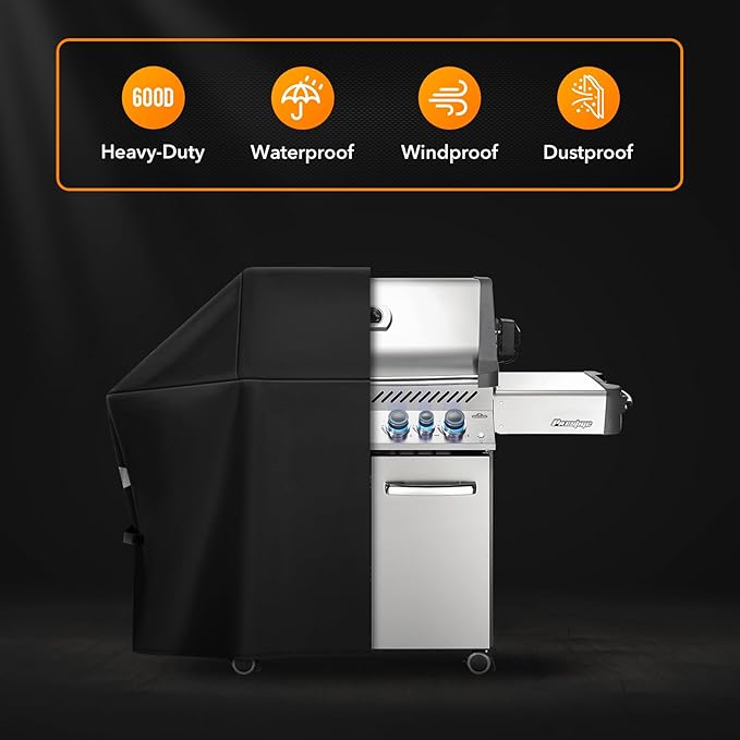 Heavy Duty Grill Cover Fit for Napoleon 61500 Prestige PRO 500 and Prestige 500 - Image 3