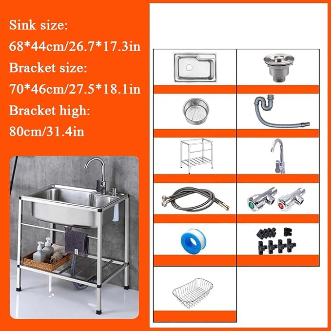 Outdoor Garden Sink Single Trough - Image 7