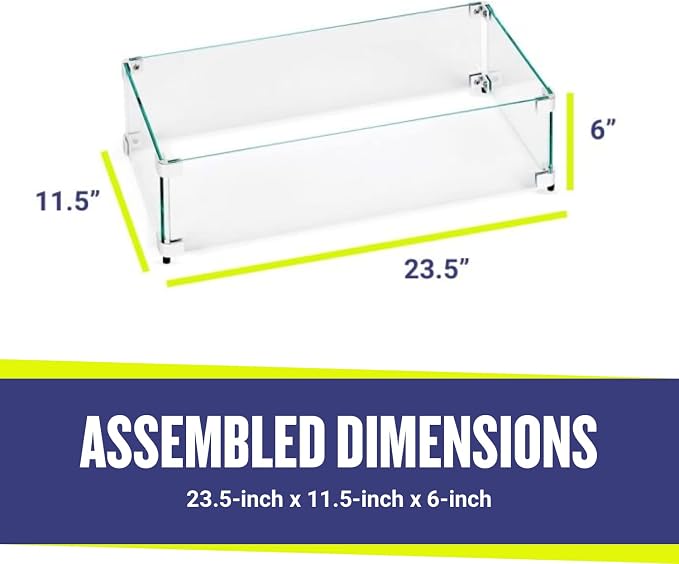 American Fireglass Tempered Glass Flame Guard - Image 3